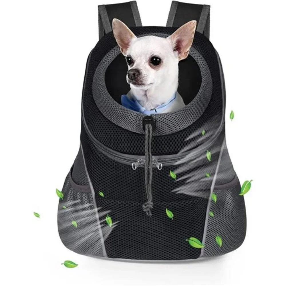 Dog Carrier Backpack Side Storage Pockets Dog Backpack Carrier Adjustable Straps